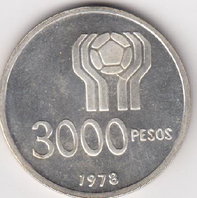 Beschrijving: 3000 Peso SOCCER 78